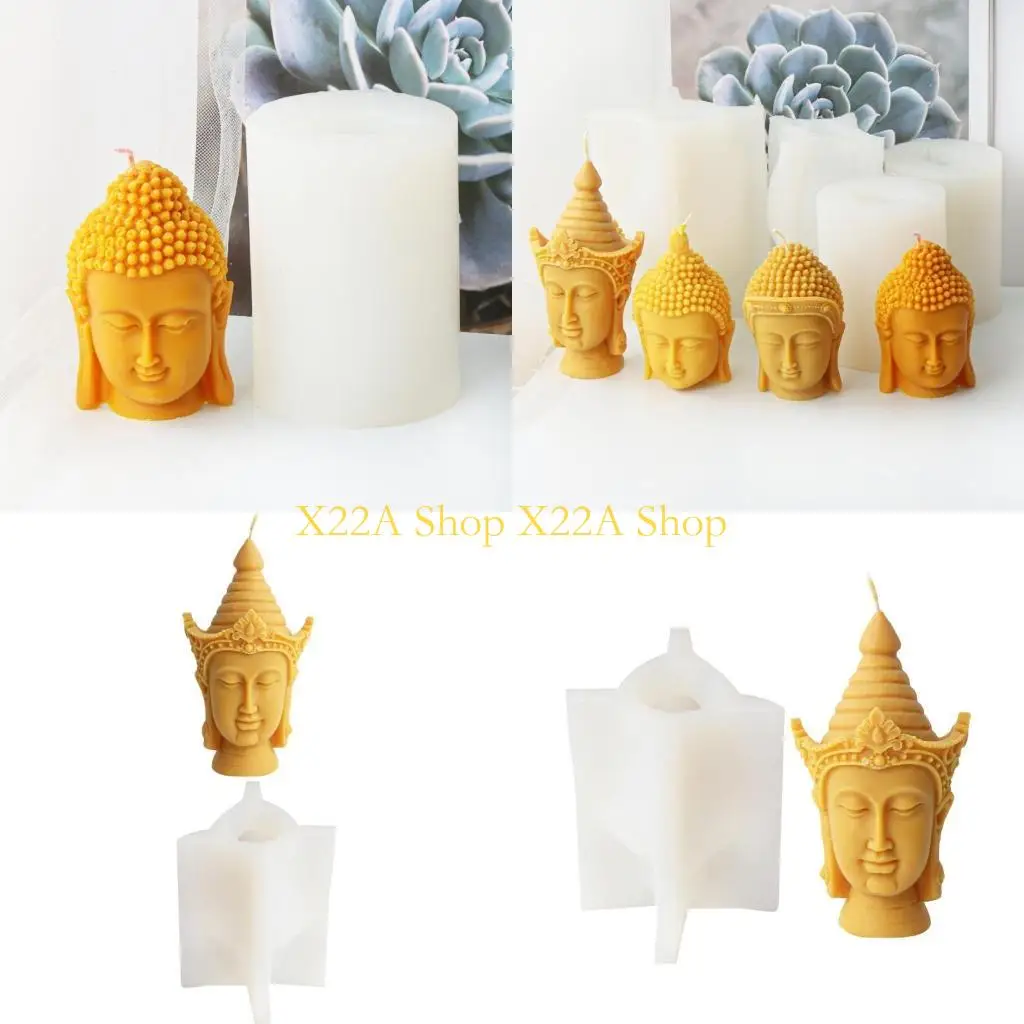 unique-reusable-buddhas-head-sculpture-mold-chocolate-crafts-moulds