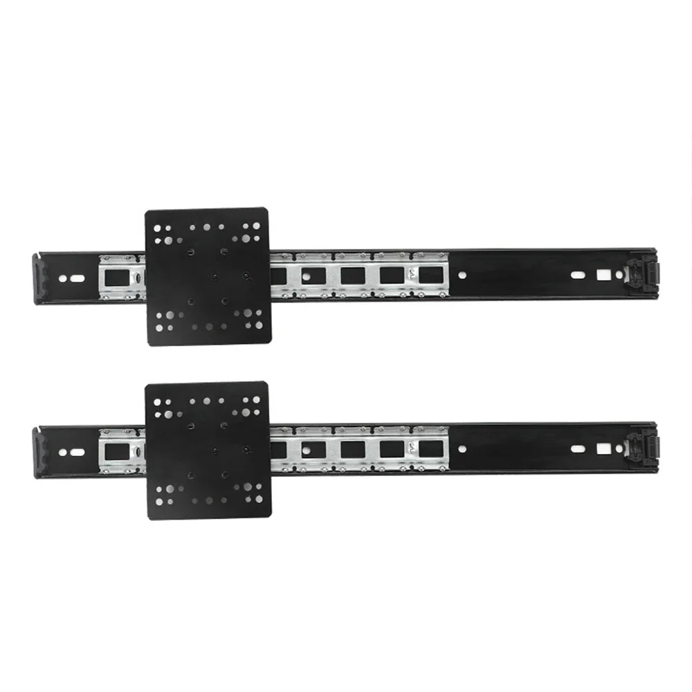 Black Concealed Pocket Door Slide Side Mount Plug-in Slide Rail Hardware Pocket Cabinet Sliding Hidden Swing Door Track