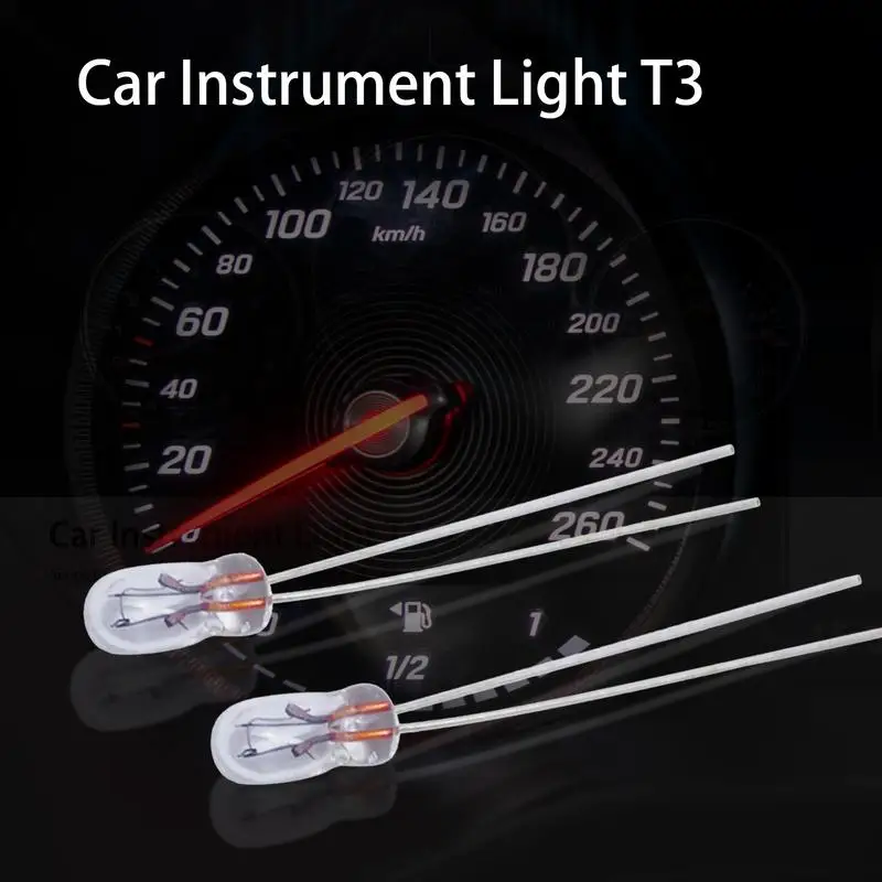 

10Pcs T3 12V 30MA LED Car Dashboard Light Automobile Side Light Indicator Instrument Lamp Bulb Car Light Accessories