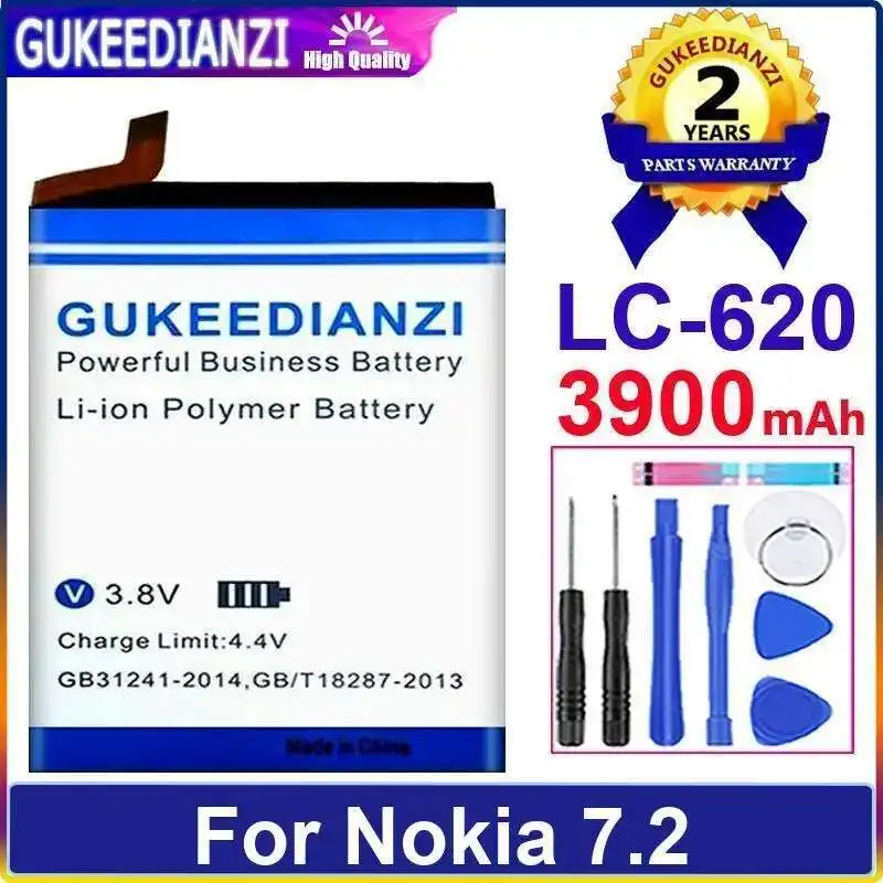 

LC-620 для аккумулятора мобильного телефона Nokia 7.2, долговечная работа, высокая емкость 3900 мАч