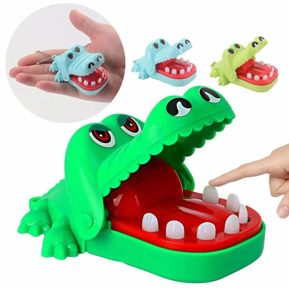 Gift Praktisch Speelgoed Mini Bijten Hand Alligator Met Sleutelhanger Tandarts Krokodil Mond Krokodil Speelgoed Gags Speelgoed Bijten Vinger Spel