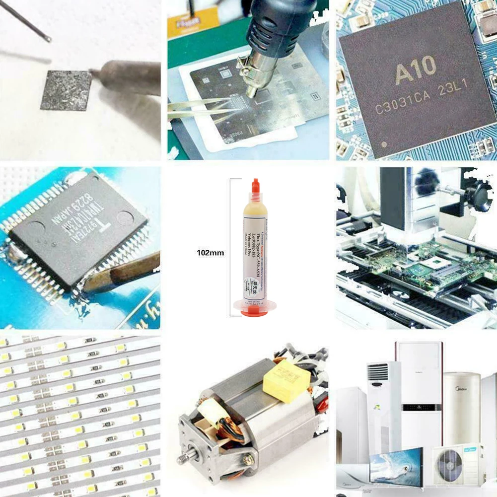 Imagem -06 - No-clean Tacky Gel Solda Flux Nc559-asm 10cc x2 Microsoldering Telefone Cnc Consumíveis