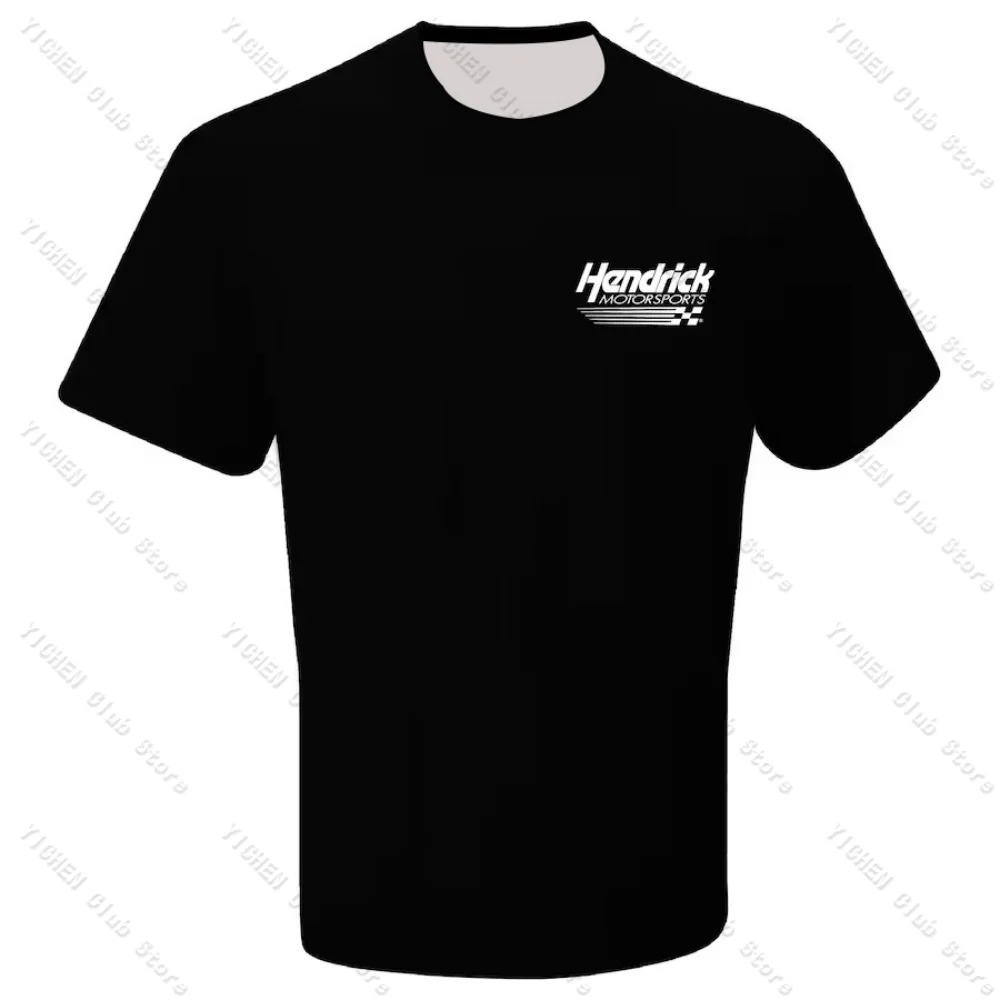 Motorcycle Racing Chase Elliott Hendrick Motorsports Team Collection Flag T-Shirt Street Quick-Drying Breathable Men's T-Shirt