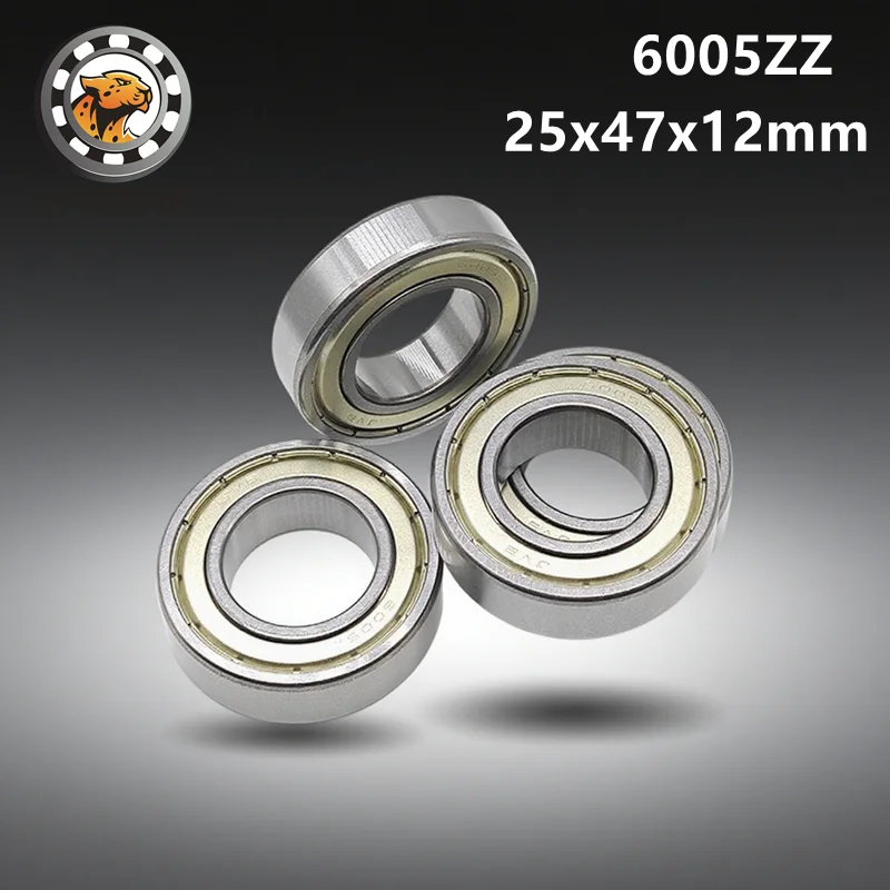 

1/2PCS 6005ZZ GCr15 Bearing 25x47x12mm for Industrial Machinery - Forklift Transmission Components or Conveyor Belt Bearings