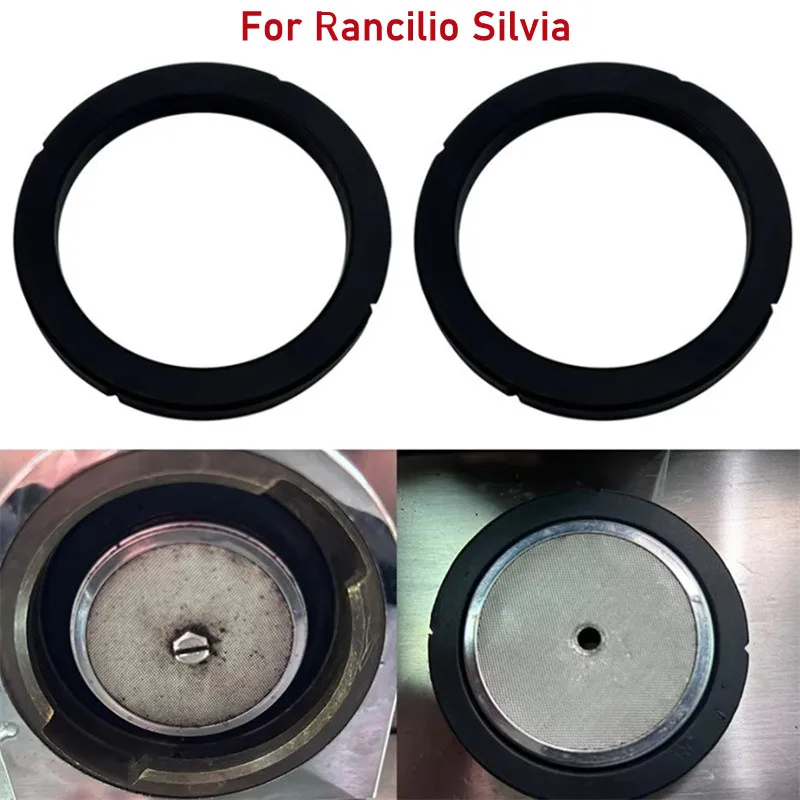 2pcs Silicone Sealing Ring For Rancilio Silvia Coffee Machine Brewing Group Head Gasket Sealing Ring 8.4mm Thick Coffee Tools