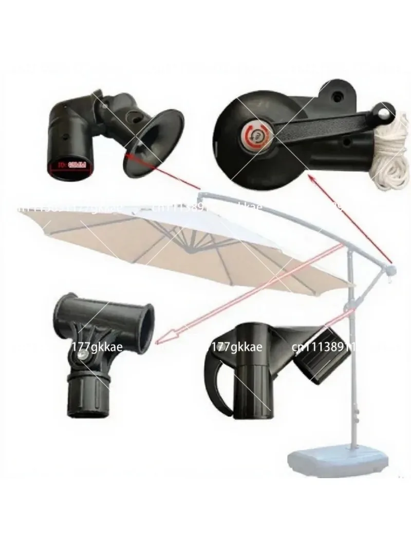 Heavy Duty Outdoor Umbrella Holder Replacement Parts Lifting Fixed Handle for Beach Picnic Sunscreen Parasol