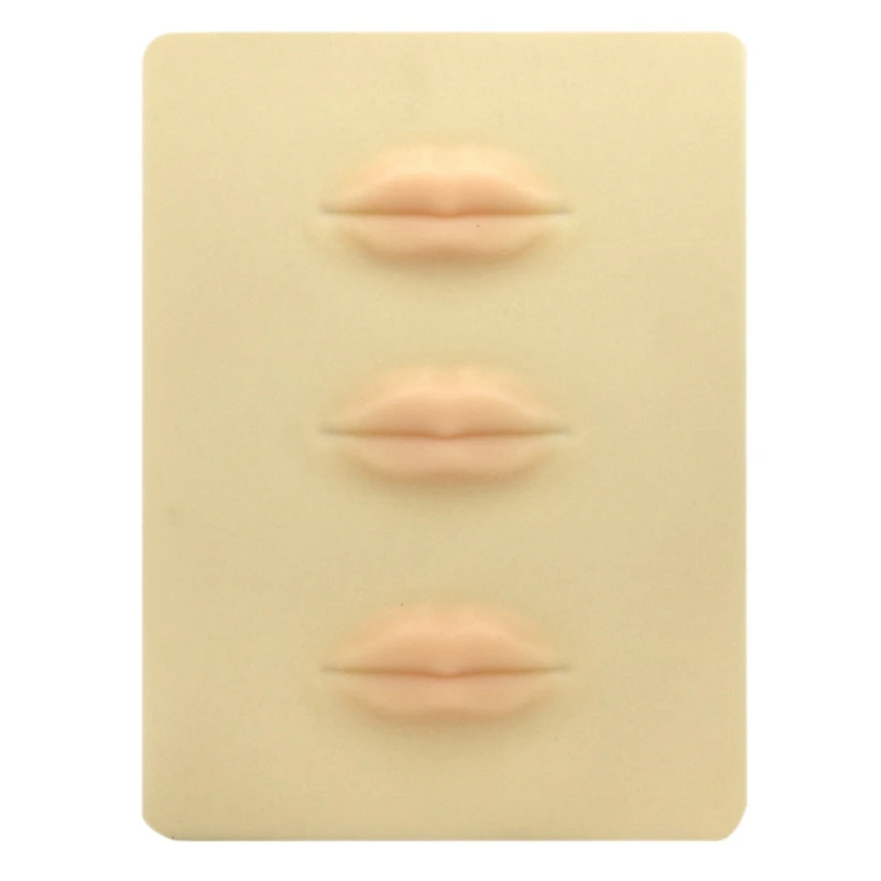 

4X Beginner 3D Silicone Permanent Makeup Tattoo Training Practice Fake Skin Blank For Microblading Lips