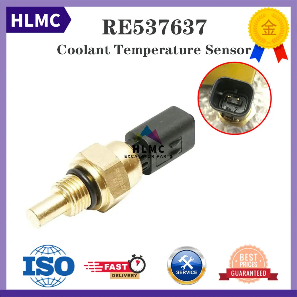 Water Coolant Temperature Sensor RE537637 for 130G 160GLC 180GLC 210G 250GLC 290GLC 300GLC 350GLC 380GLC