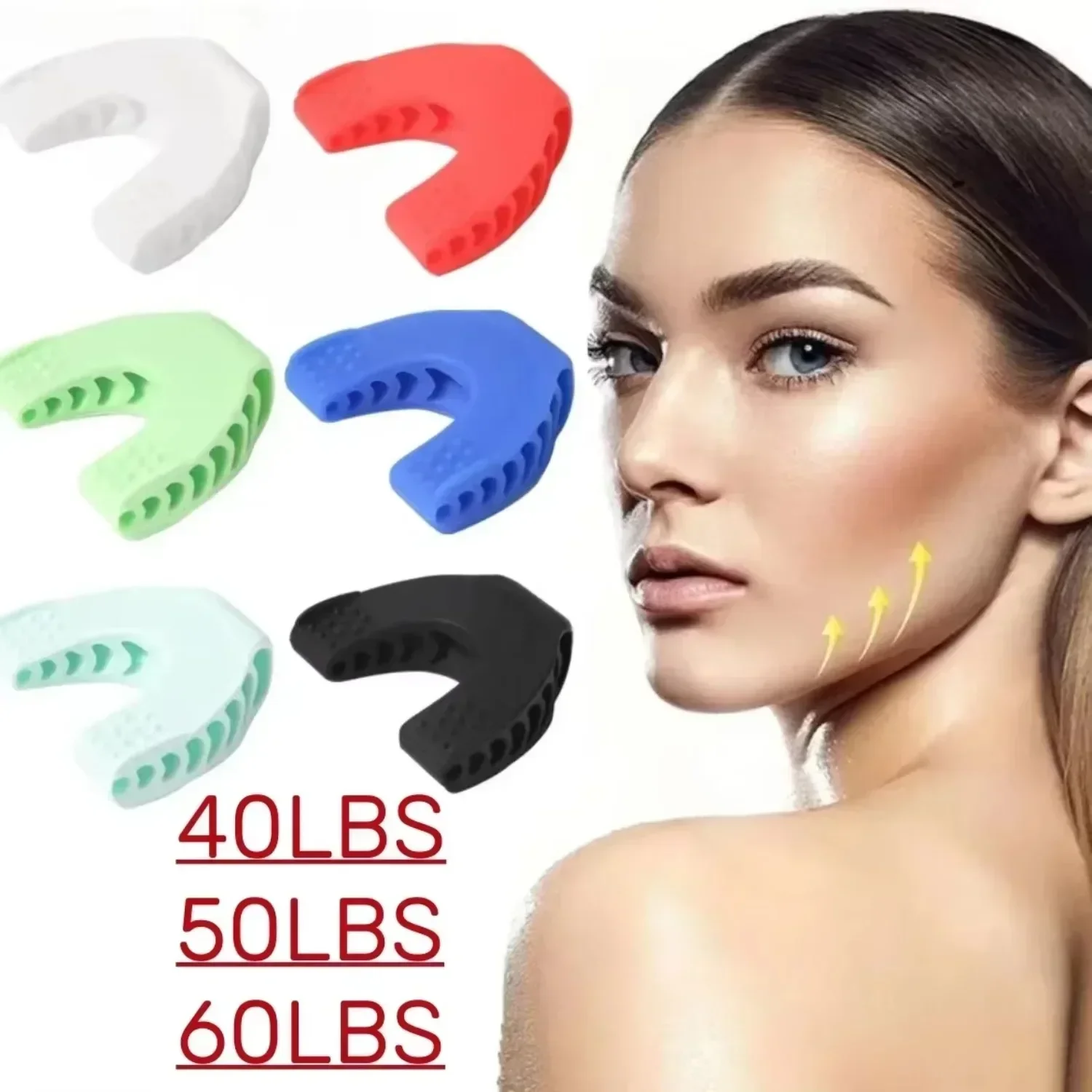 Jaw Exerciser Neck Toning Jaw Line Exercise Face Muscle Trainer V Shape Faceshape Fitness Resistance Levels Double Chin Reducer