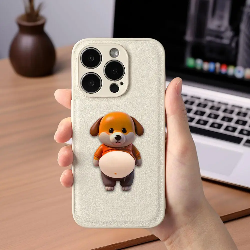 3D Shiba Inu Cute Puppy Sticker Squeezeable Shiba Inu Phone Case Decoration Children's Birthday Party Favor Festival Supplies