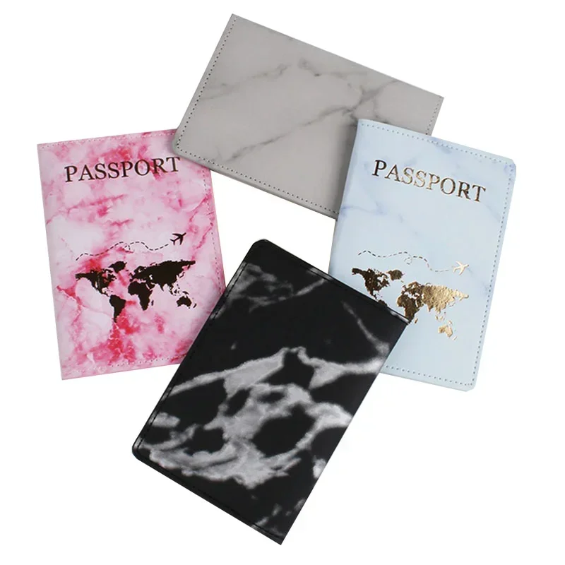 Nova moda simples capa de passaporte fino titular do passaporte de viagem carteira preto couro do plutônio caso capa unisex personalizado