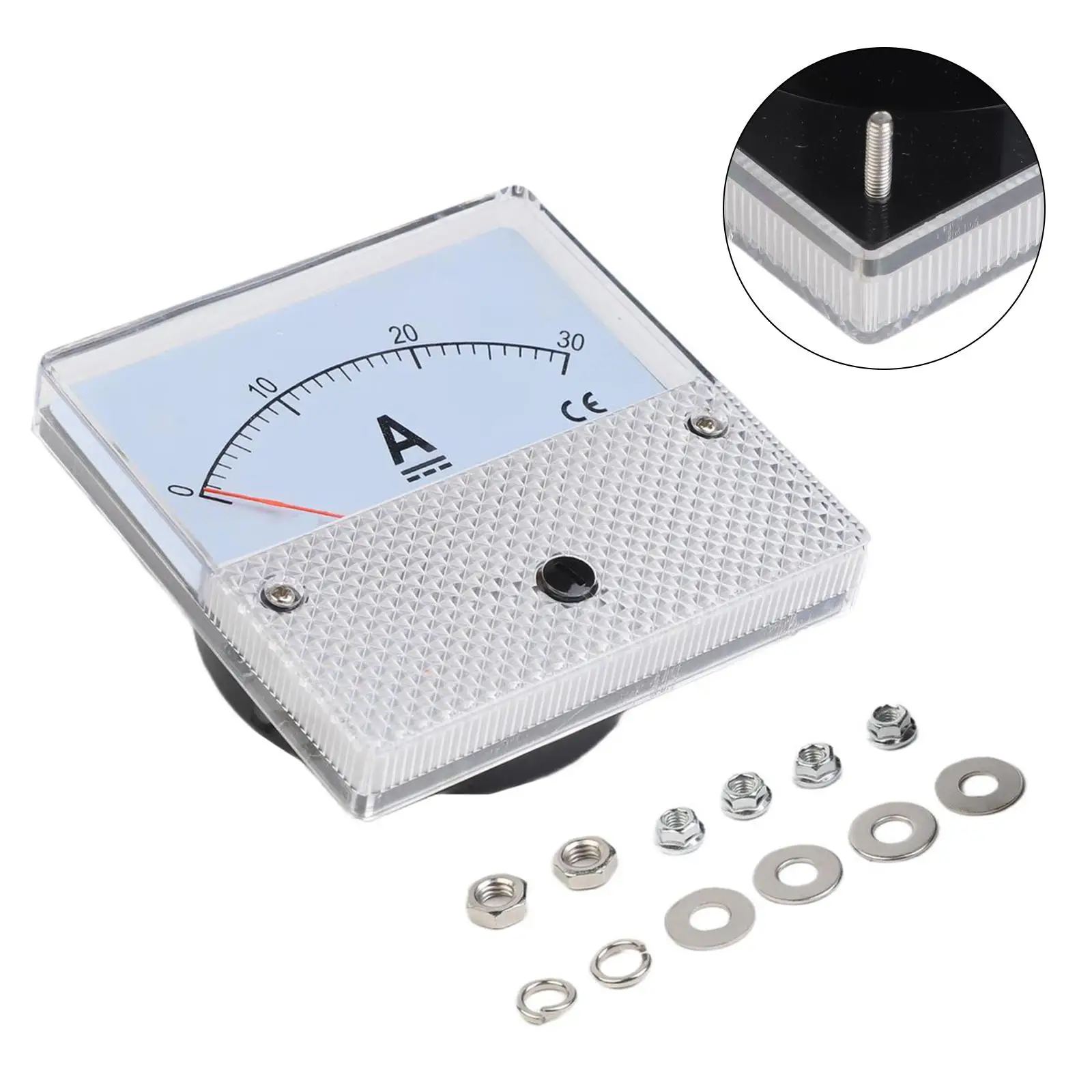 DH-80 Pointer Type DC Ammeter 30A Analog Ammeter Pointer Panel Current Meter With Clear & User-Friendly Display