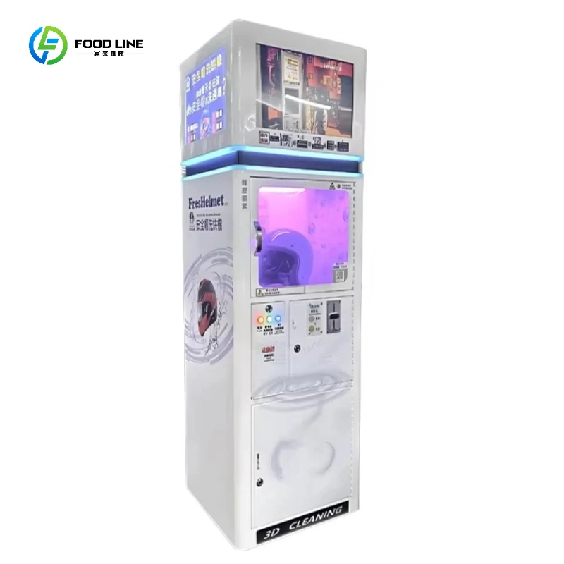 

Malaysia Hot Sale: All-in-One UVC Helmet Sanitizing Vending Kiosk with Touchless Payment Customized