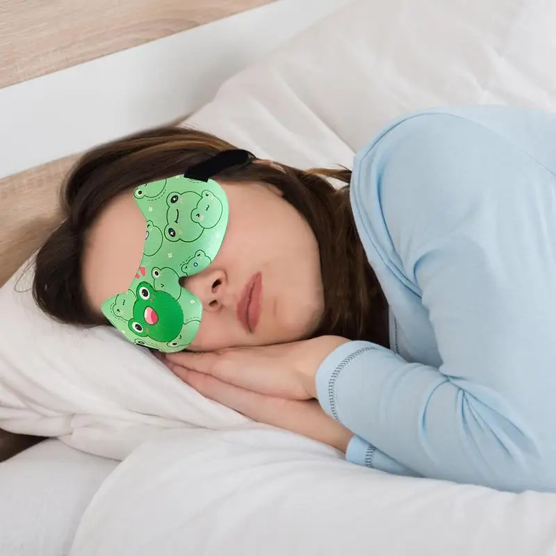 Eye Masque For Sleeping 3D Eye Cover Sleep Masque Blindfold Light Blocking Eye Blinder Memory Foam Eye Covers Cartoon Sleeping