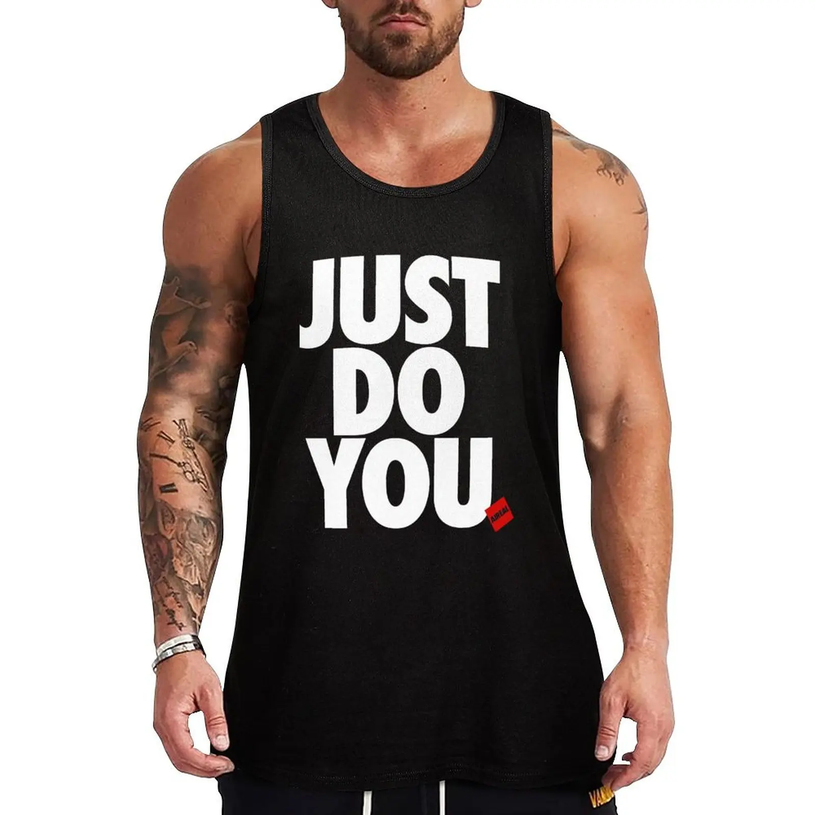 JUST DO YOU by AiReal Apparel Tank Top Workout Tank Top Breathable Athletic Fitness Sleeveless