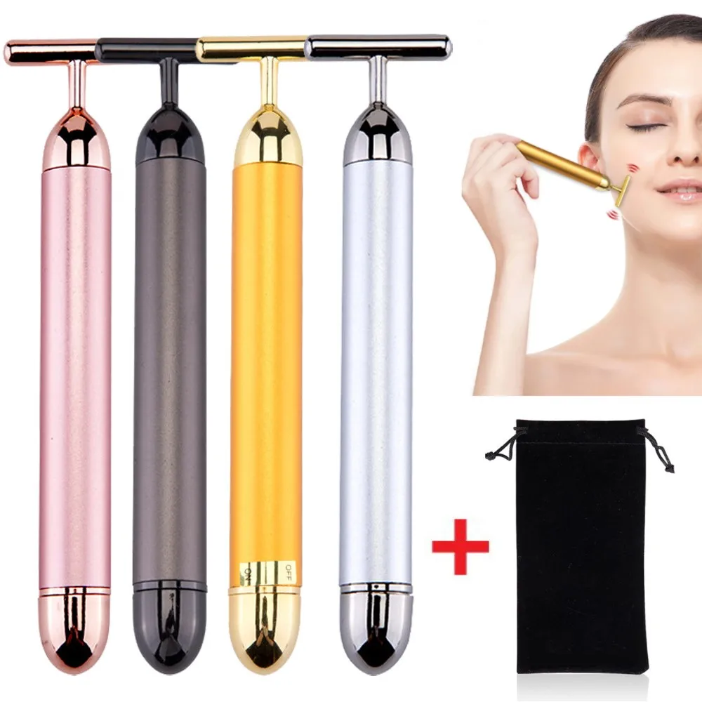 24k Gold Face Lift Bar Roller Vibration Slimming Massager Facial Stick Facial Beauty Skin Care T Shaped Vibrating Tool with Bag - AliExpress 66 24k Gold Face Lift Bar Roller Vibration Slimming Massager Facial Stick Facial Beauty Skin Care T Shaped Vibrating Tool with Bag - AliExpress 66