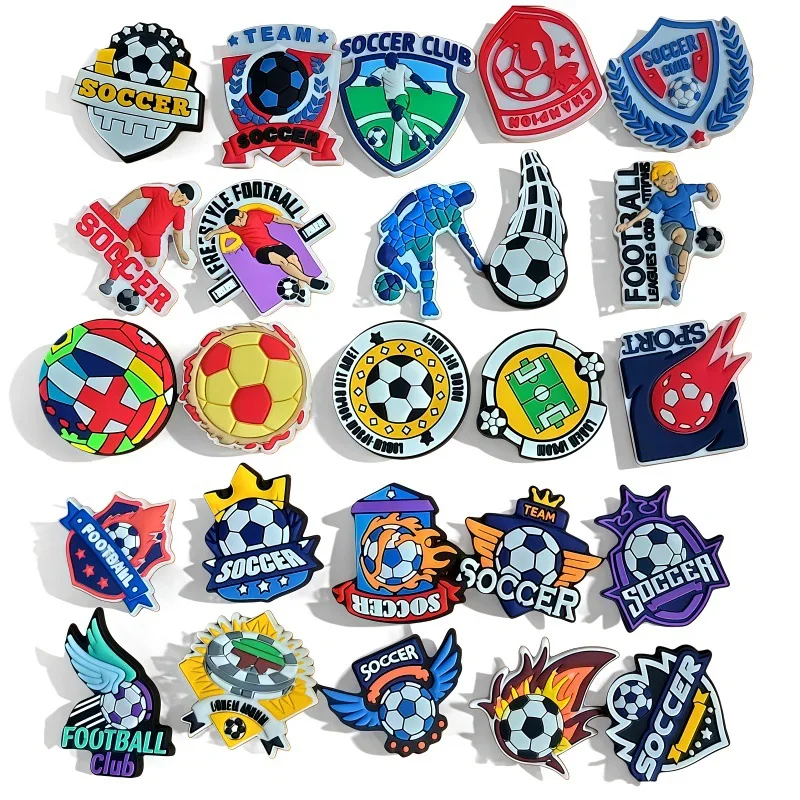 Sports spirit in ball games Shoes Charms PVC Shoe Bag DIY Accessories Used for play football enthusiast Festive birthdays Gifts