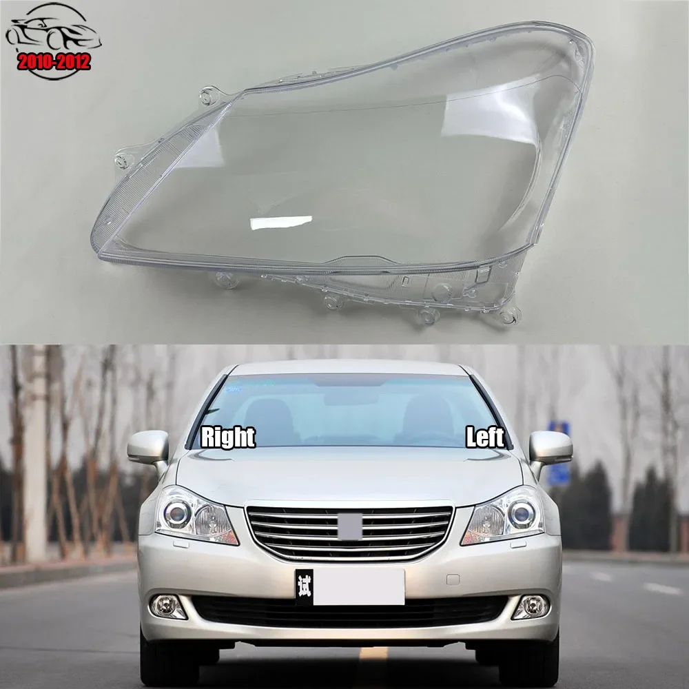 

For Toyota Crown 13 Generation 2010-2012 Headlight Cover Lens Transparent Lamp Shell Plexiglass Replace Original Lampshade