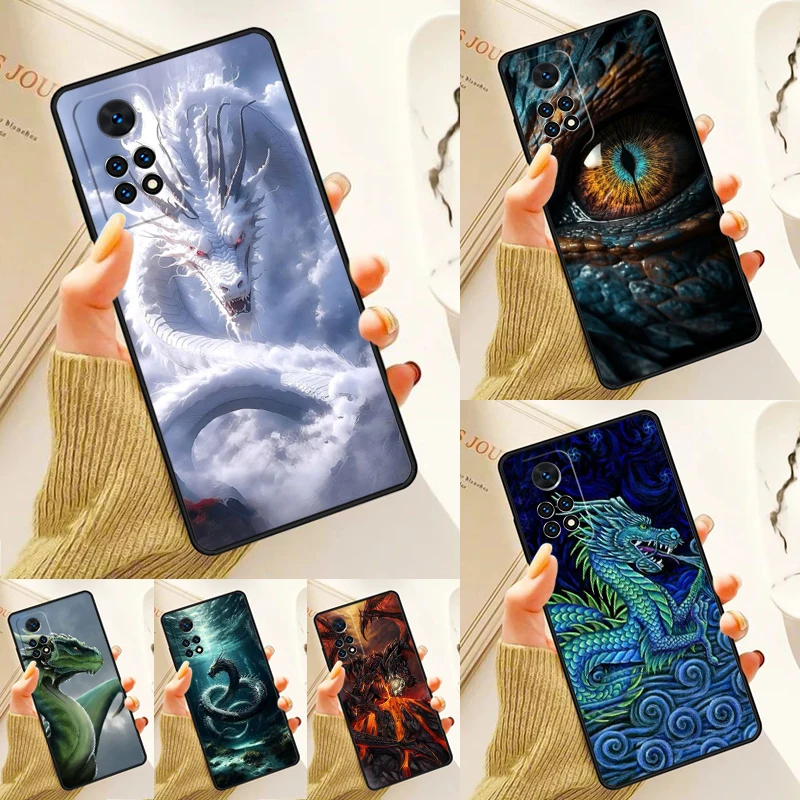 Legendary Dragon Case For Samsung Galaxy S24 Plus S23 S20 S21FE Lite S22 Ultra Note 20 S8 S9 S10 Phone Coque