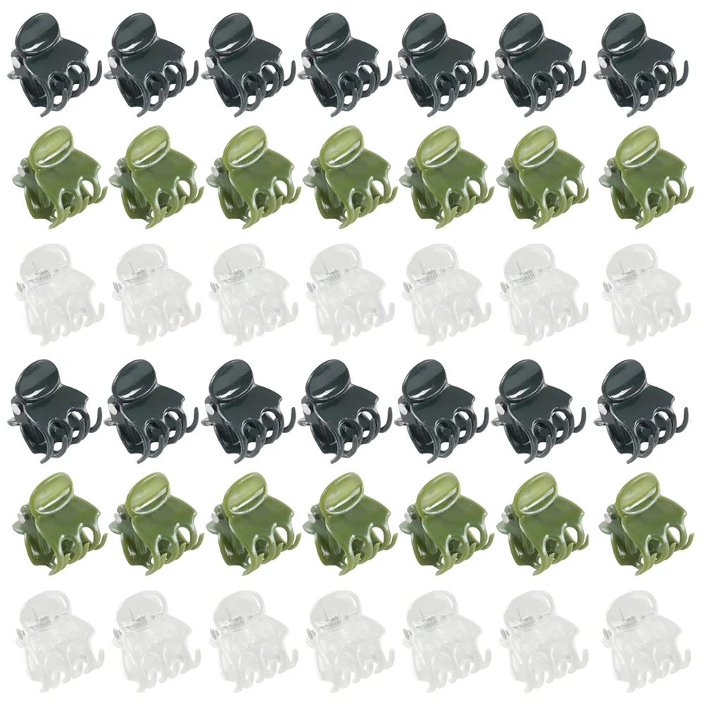 50-100PCS Transparent Garden Plant Clips Clear Plastic 6-Claw Orchid Clamp Flower Climbing Stem Butterfly Decorative Support