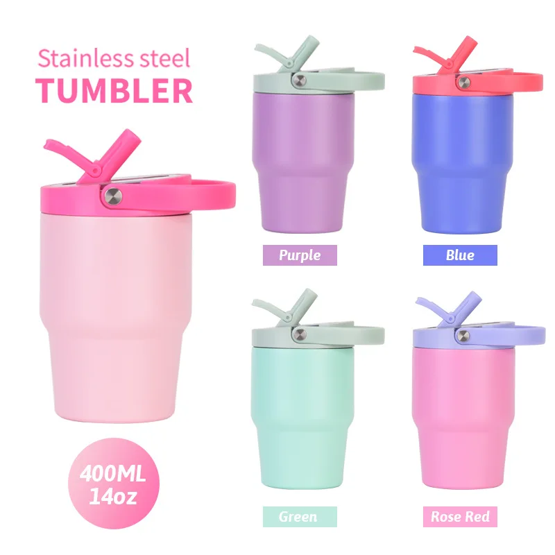 

14oz/400ml Stainless Steel Ice Maker Cup/MUG,Double-layer Vacuum Drinkware,GIft,Vehicle-mounted Thermal Water Bottle/Thermos Cup