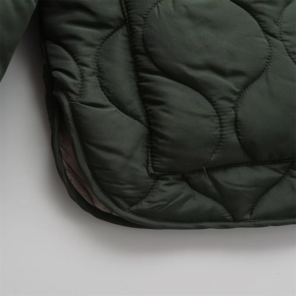 Winter new women's versatile loose and simple long sleeved cotton jacket jacket