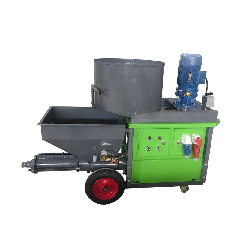 آلة رش الملاط الأسمنتي ذات الضغط العالي، مسدس رش الجص المحمول لمضخة تقديم البناء على الحائط #4