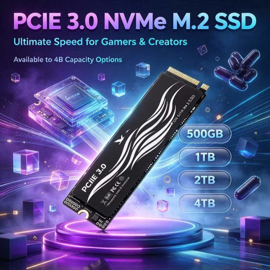 Original BLXX NVMe M.2 2280 SSD PCIe3.0 TLC 3D NAND High Performance Internal Solid State Drive for Desktop Laptop Computer