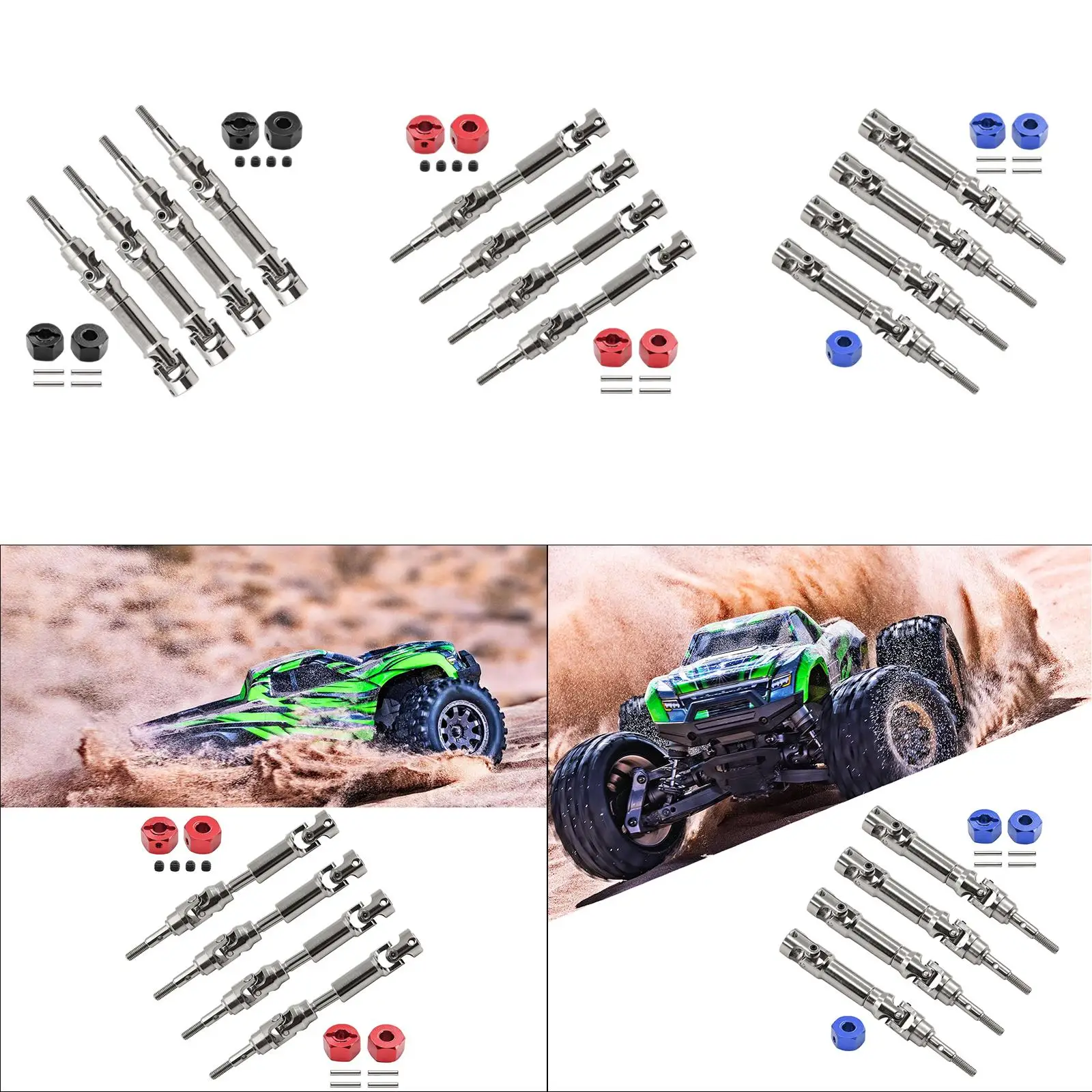 

Rear Front Drive Shaft CVD RC Car Driveshaft Transmission Axle Parts for 4x4 2WD