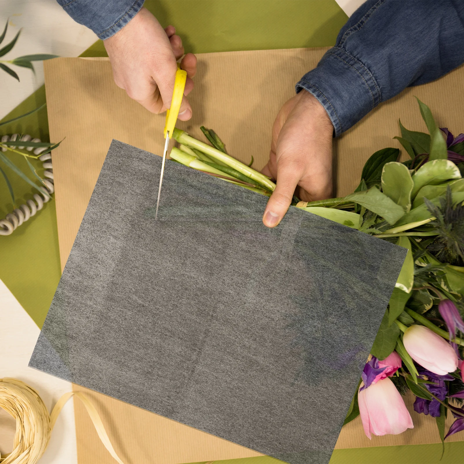 36 قطعة من أوراق المناديل الورقية لتغليف الهدايا للتغليف الحالي الإبداعي DIY بها بنفسك زهرة يلتف مشاريع فنية حرفية باقة بطانة عطلة #1