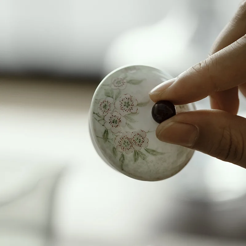 Wuluo Jingdezhen Grape Purple Underglaze Pastel With Filter Ball Hole Single Pot For Brewing Tea Kung Fu Teapot