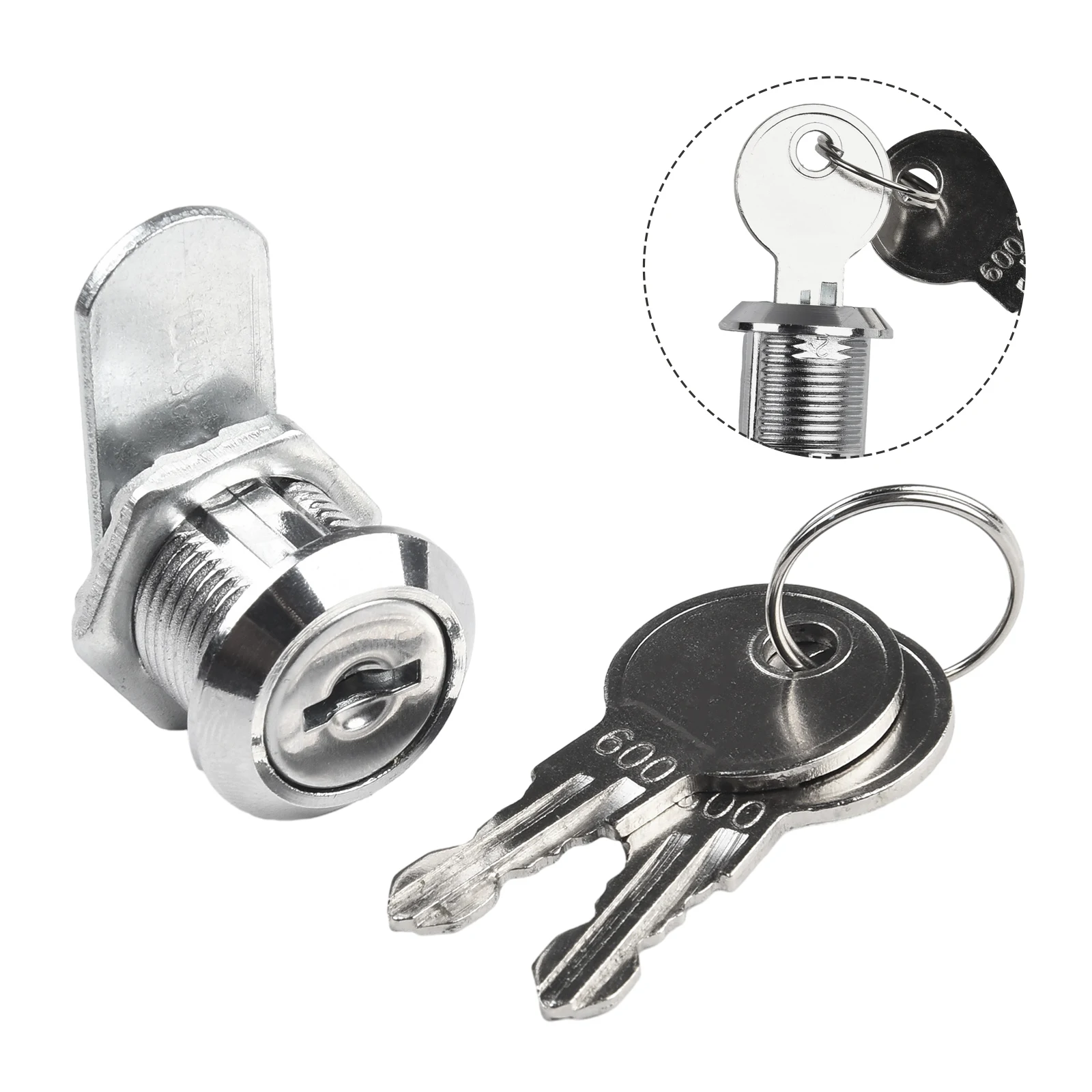 Keys Lock A 90 Degree Turn High Quality Silver Zinc Alloy Storage Doors Home Improvement Home Security Cabinet Doors