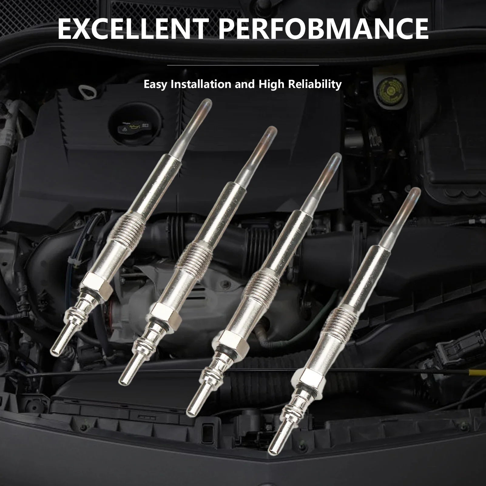 4 PCS Glow plugs For Dacia Nisan Mercedes Renult for 1.5 DCI For Dokker Duster Clio 3 Twingo 2 Laguna 3 Meg 3 0100266032