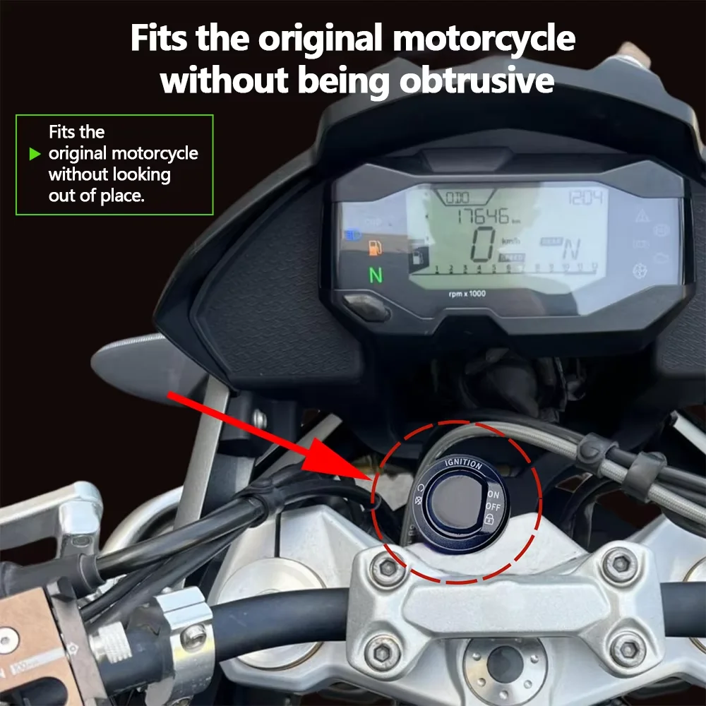 Motorcycle Keyless Ignition Control Switch Smart One-Button Start Remote System For BMW G310GS 2017-2024 2025 Accessories ﻿