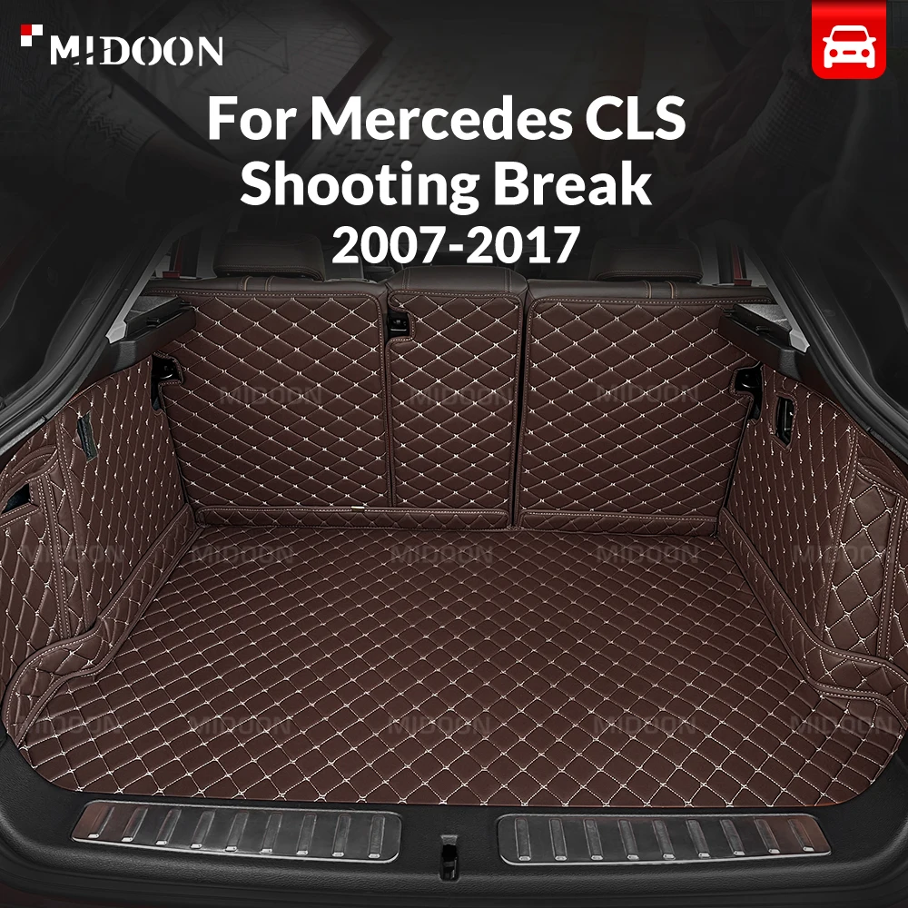 For Mercedes Benz CLS Shooting Break 2007-2017 Auto Full Coverage Trunk Mat Car Anti-dirty Pad Cargo Liner Interior Accessories