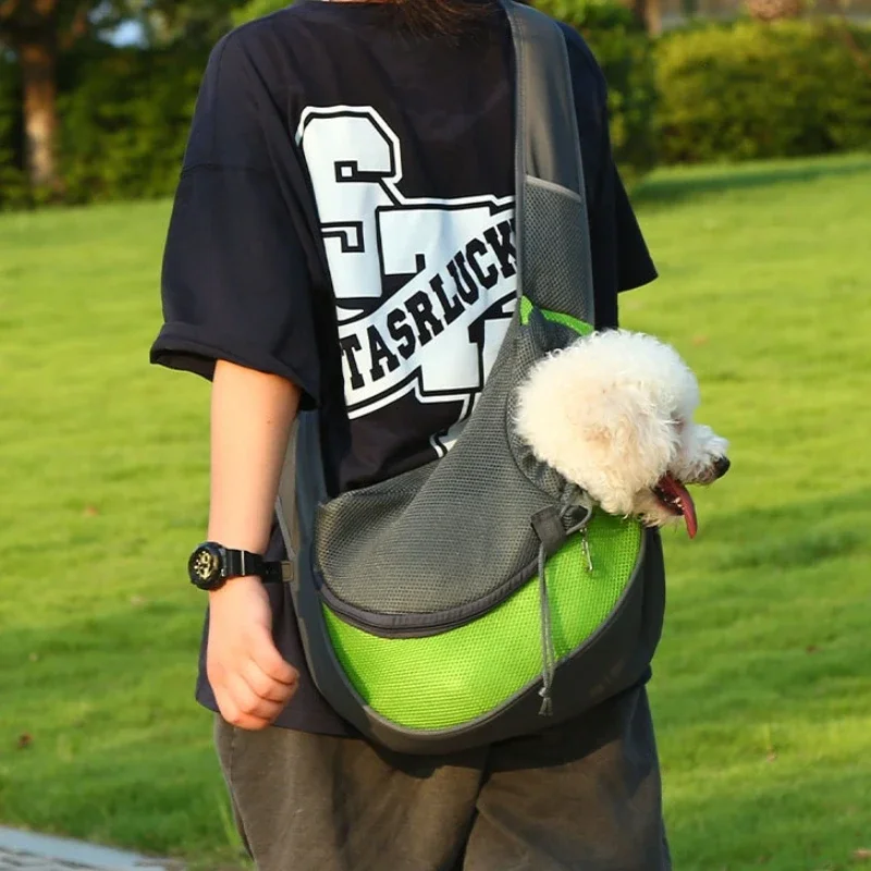 

Cat bag out portable messenger cat dog teddy Pomeranian small body pet backpack breathable shoulder riding cat pocket