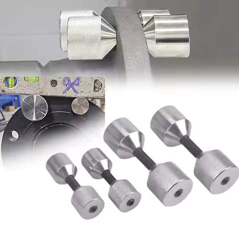 4PCS Aluminum&amp;Stainless Steel 1-1/8 Inch Flange Pins Set (Two Large&amp;Two Small)for Machinery/Pipeline Systems,Corrosion Resistant