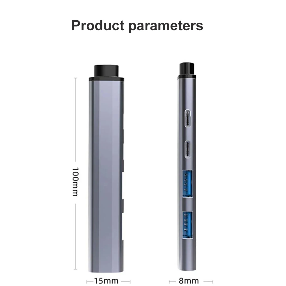 محطة إرساء USB C من النوع C إلى USB PD 65 وات محول مقسم USB OTG لملحقات أجهزة Macbook Pro PC