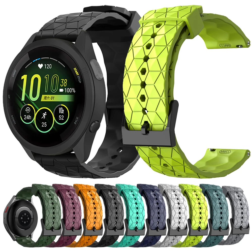 20mm 22mm Silikonarmband für Garmin Forerunner 165 265 255 Musikarmband für Garmin Vivoactive 4 5 6/Venu 3 Sq 2 Plus Armband