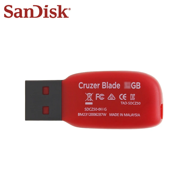 SanDisk USB2.0 FAT32 Cruzer CZ50 FlashDrive 16GB 32GB 64GB 128GB Memoria Flash crittografata Stick USB2.0 PenDrive per laptop desktop