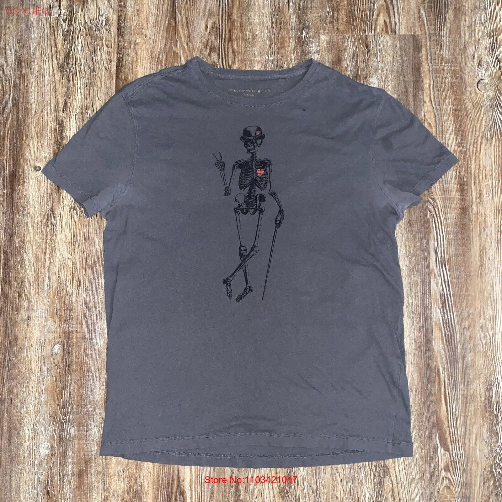 T-shirt graphique John Varvatos Peace Modules, T-shirt Seton, Taille M