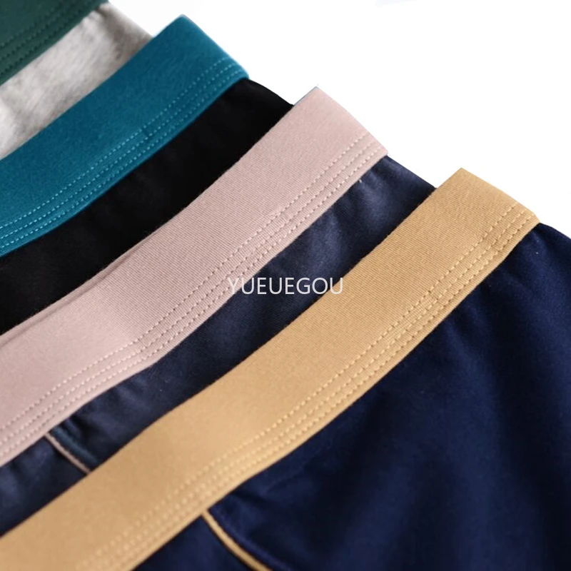 4 قطعة حجم كبير 8XL 9XL الرجال القطن سراويل بوكسر سلس الملابس الداخلية تنفس بلون الملاكمين Multipack بيع للرجال