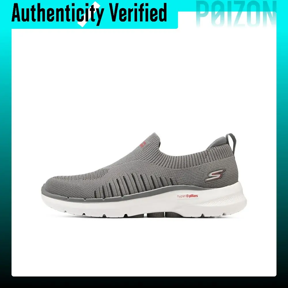 skechers-go-walk-6-zapatos-casuales-de-tela-de-cana-baja-para-hombre-gris-y-rojo-216205-gyrd