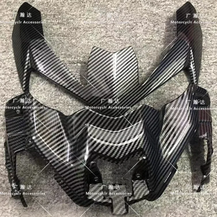 

2X Carbon Fiber Paint Front Headlight Cowl Nose Fairing Kit Fit For Kawasaki Z900 Z 900 2020-2021-2022-2023-2024 housing