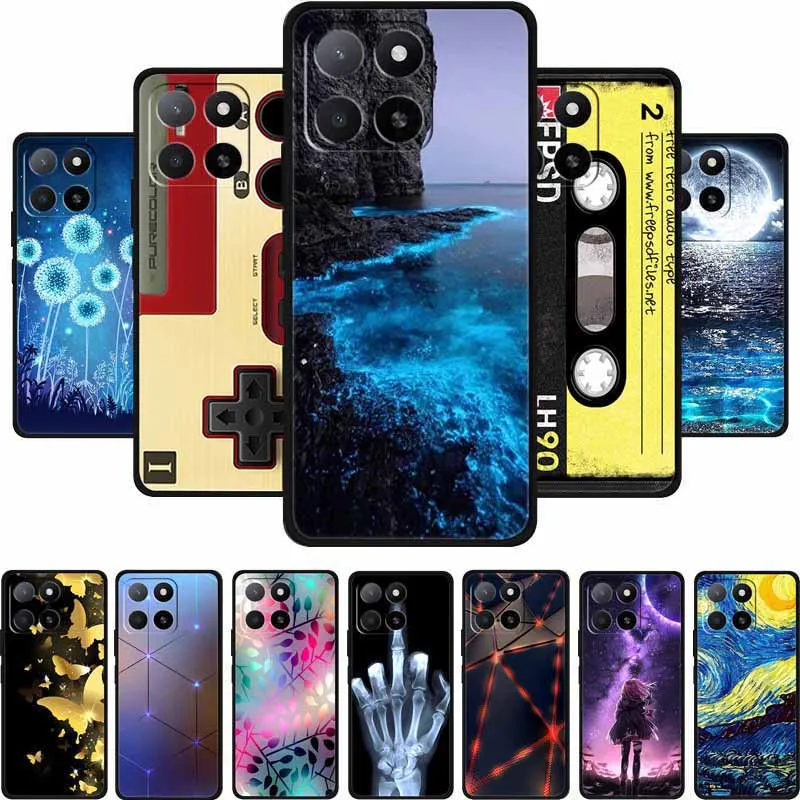 For Honor X7d 2025 Case X 7 d Coque Popular Black Silicone Soft Back Cover For Honor X7d 4G 400 Smart Play 10T Phone Case Cover