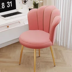 Pink Nordic Dining Chairs Luxury Modern Floor Design Dining Chairs Vanity Accent Sillas Para Comedor Restaurant Furiture