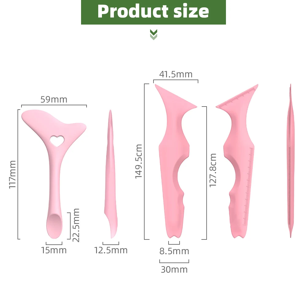 Silicone Eyeliner righello Stencil Wing Tips Makeup Assist Eyeliner Tool riutilizzabile multifunzionale trucco righello Eye Makeup Assist