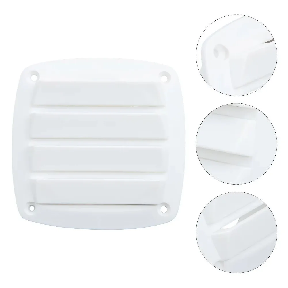 Plastic Square Vent Cover Retrofit 8.5/13cm Boat Air Vent Water Outlet Accessories Louvered Vents Caravan Boat Application