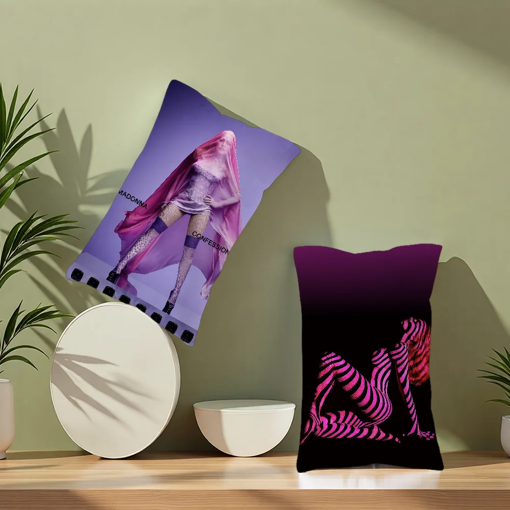 Singer M-Madonna C-Confessions II Cushion Cover Rectangle Pillow Cover Home Sofa Living Room Office Hogar Coffee Shop Pillowcase