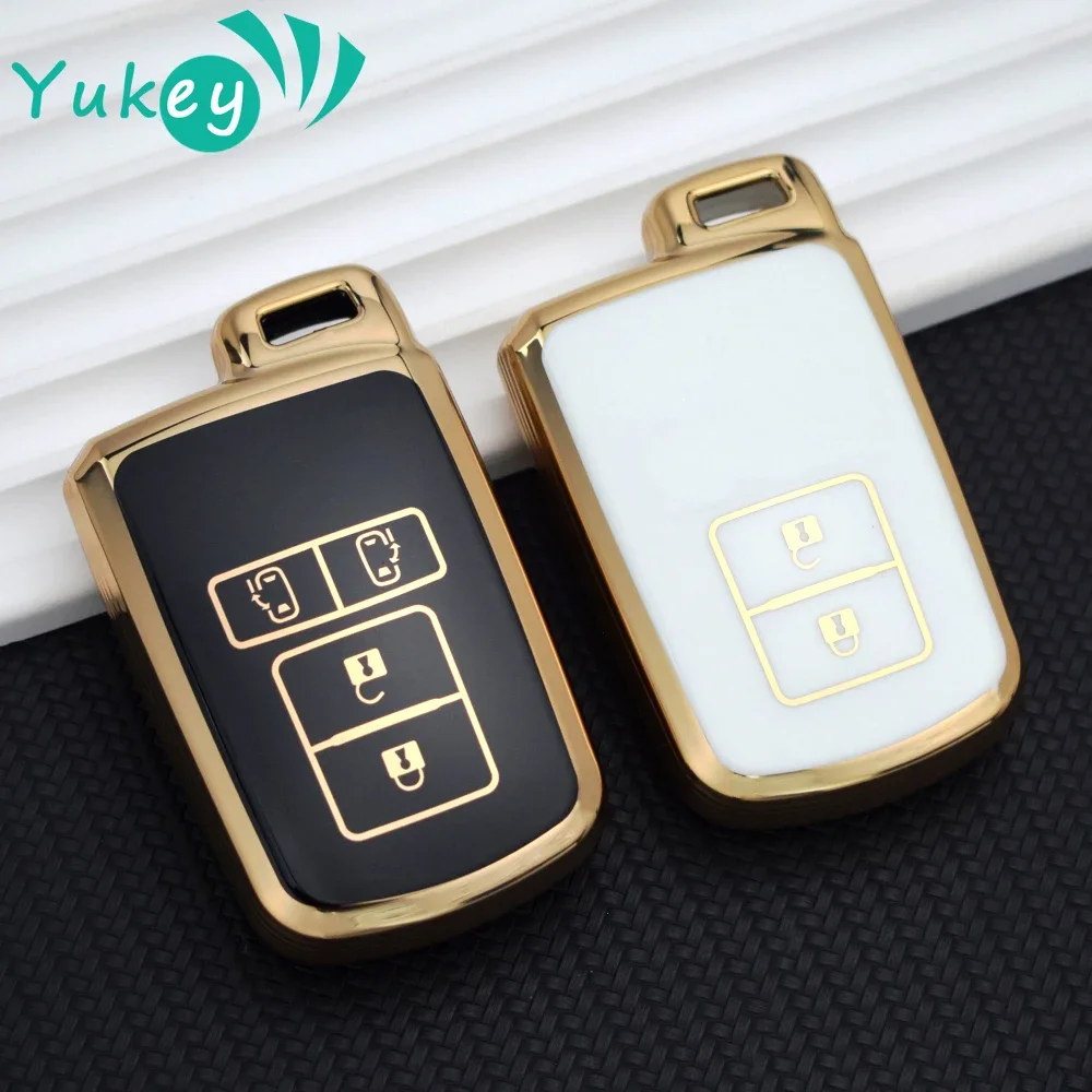 Etui na kluczyki samochodowe TPU do Toyoty Alpard Vellfire HV Noah Voxy Esquire Sienta 2 3 4 przyciski Smart Remote Fobs Protector Cover